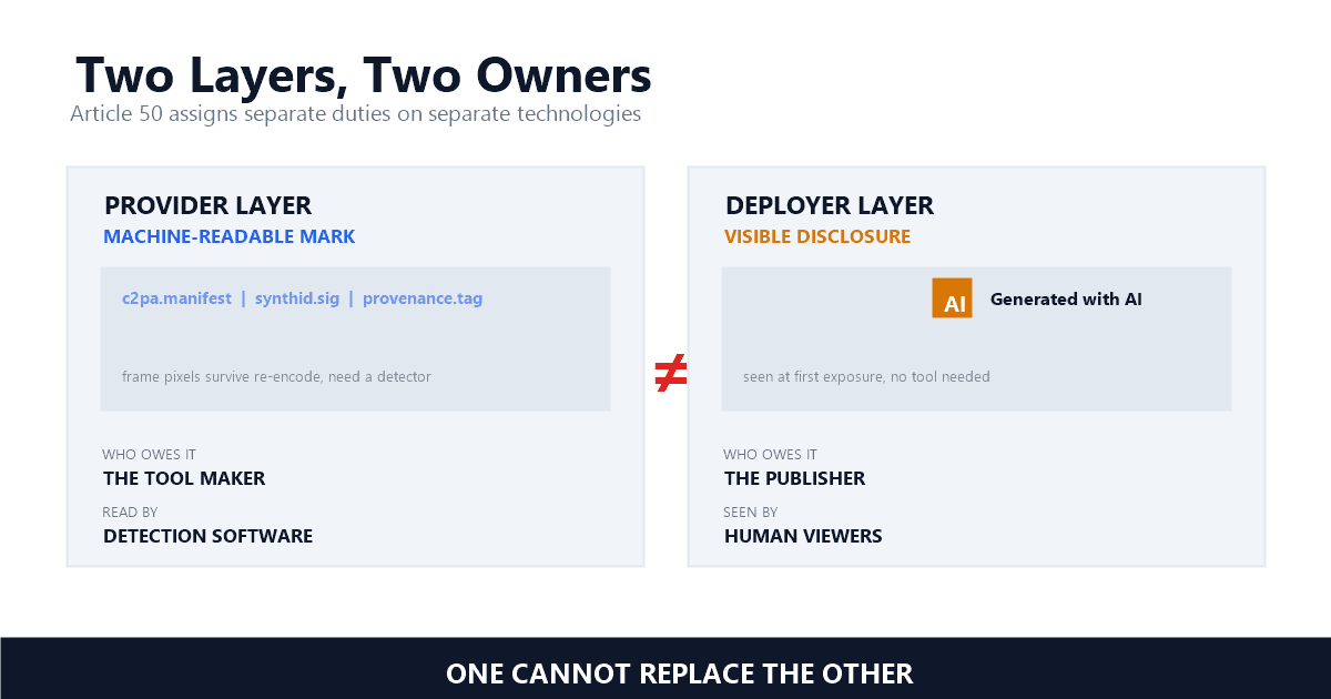 EU AI Act Video Watermark Rules: Article 50 Explained for Creators (2026)