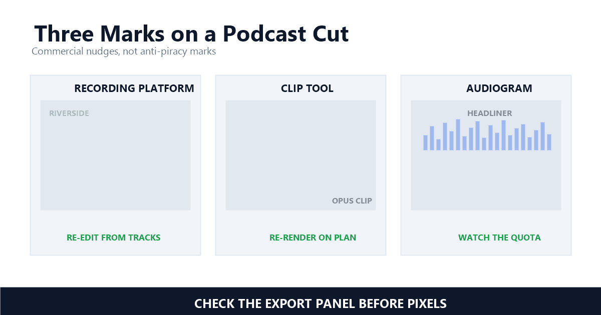 Podcast Video Watermark Removal: What Podcasters Keep Getting Wrong